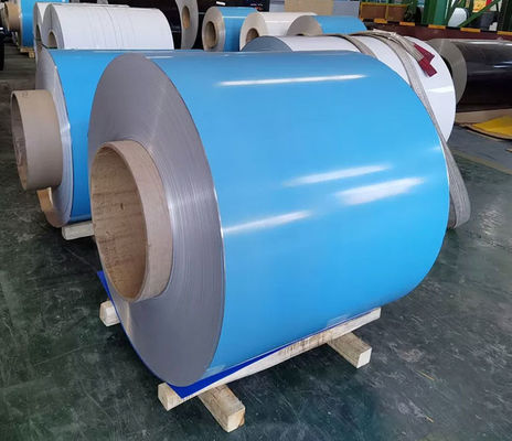 PVDF Metal Roofing Coil 1250mm Coated Aluminum Coil Color Roll 1050 1060