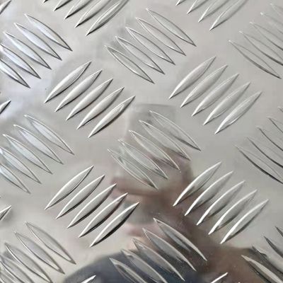 Embossed Aluminum Sheet  1060 5052  Aluminum Plate With Five Rib Pattern