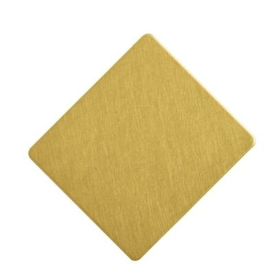 Bronze Coating Stainless Steel Sheet Metal Flat Shape 304 316L 100micron PVC