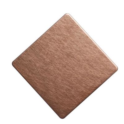 Bronze Coating Stainless Steel Sheet Metal Flat Shape 304 316L 100micron PVC