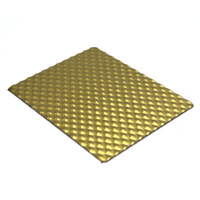 Decorative Embossed Stainless Steel Sheet ISO9001 316l For Subway Cars