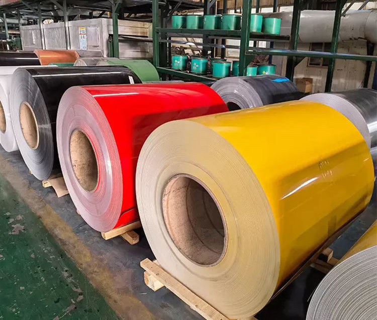PVDF Metal Roofing Coil 1250mm Coated Aluminum Coil Color Roll 1050 1060